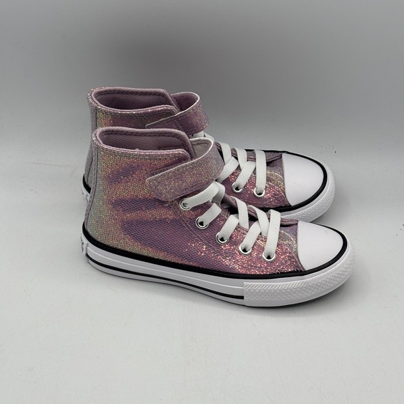 Converse Other - Converse Chuck Taylor All Star 1V Hi Shoes Kids Size 11 Lilac White A14343C